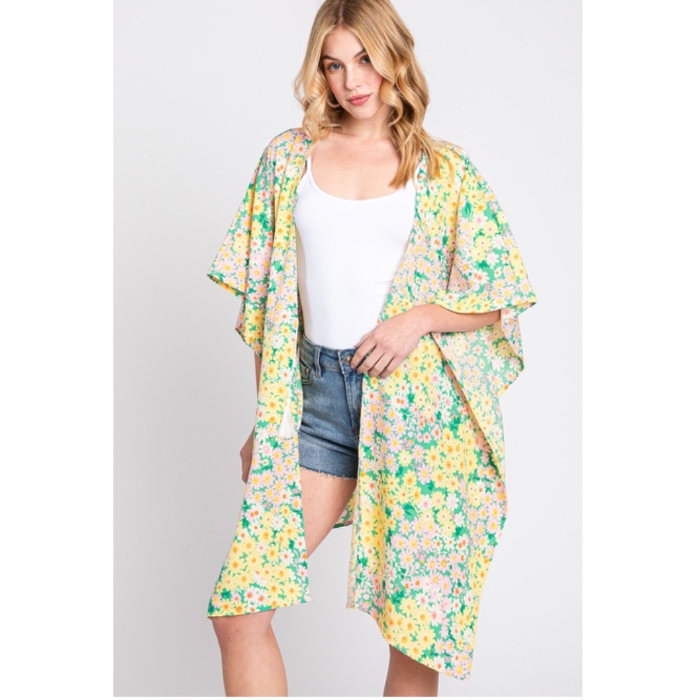 Floral Yellow Coverup - Picture 4 of 8